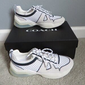 NIB Coach Women's Citysole Runner/Shoes/Sneakers G5143 White/Blue Size 7